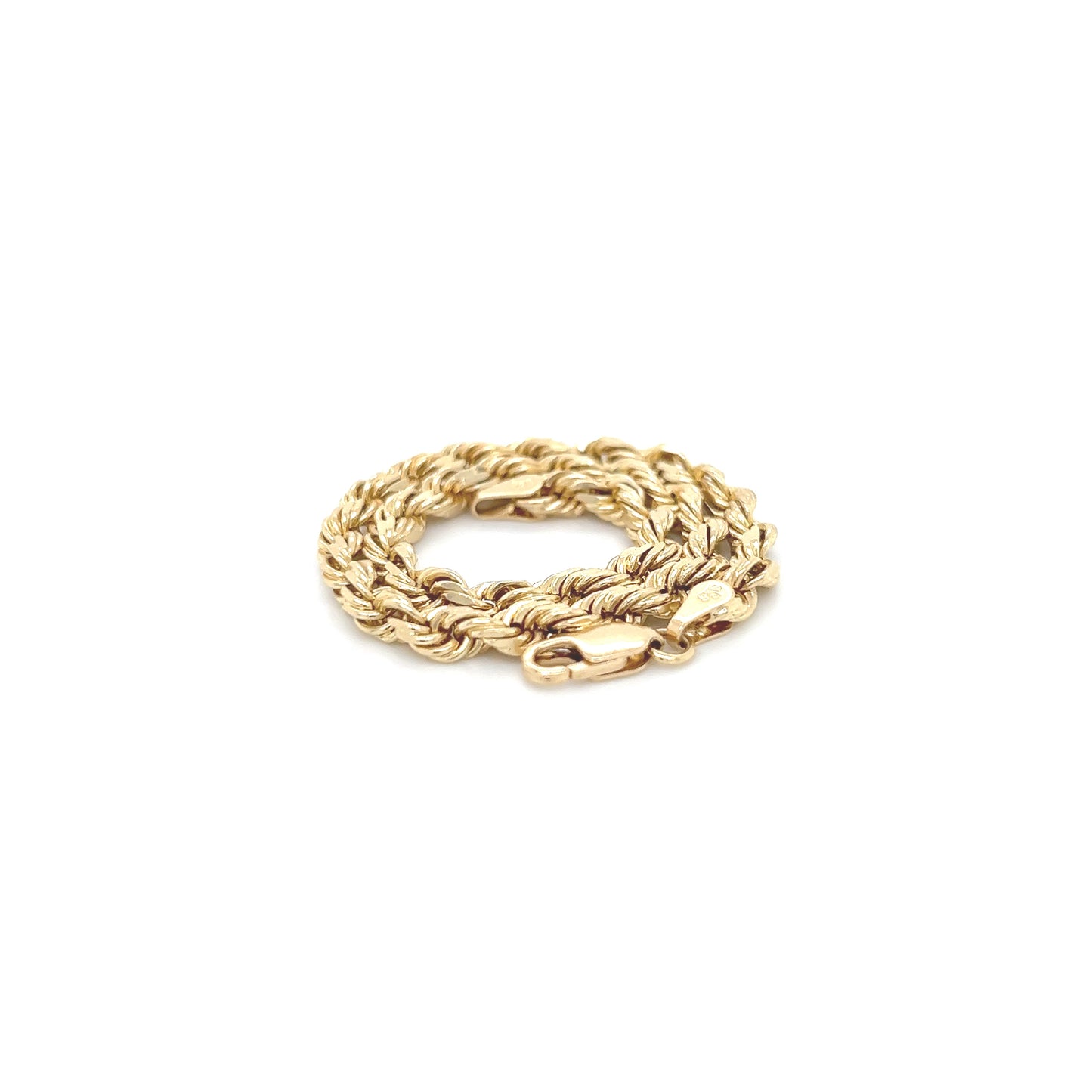 14K Ice Bracelet (4mm - 9Inch) Yellow Gold
