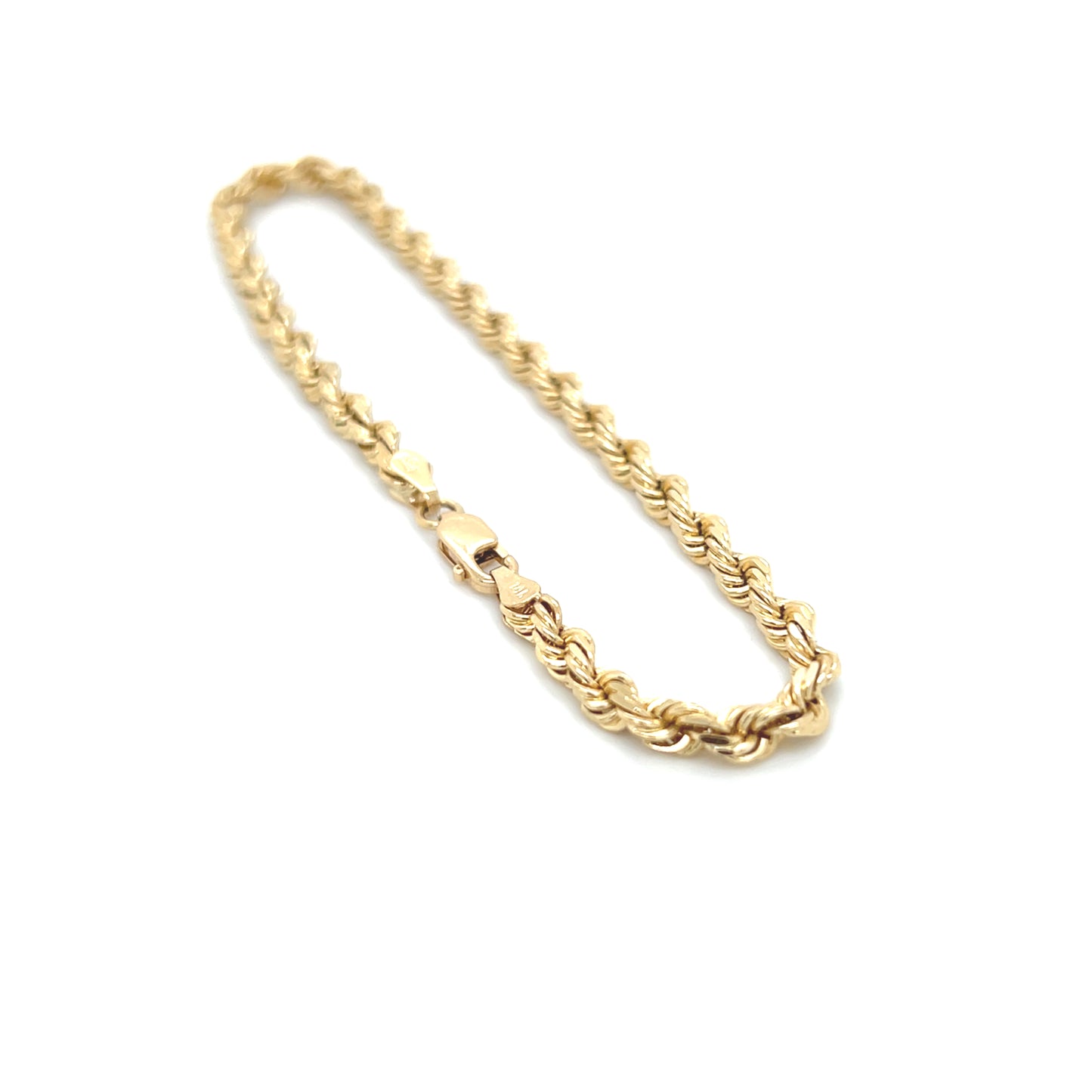 14K Ice Bracelet (4mm - 9Inch) Yellow Gold