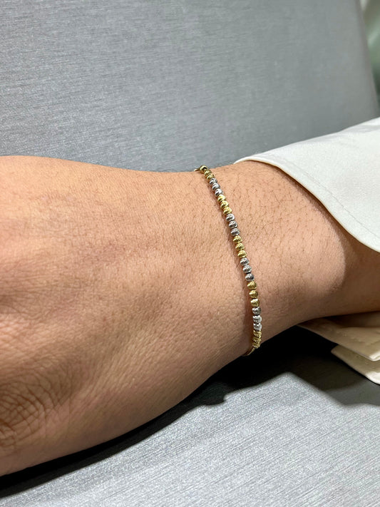 14K Moon Cut Bangle
