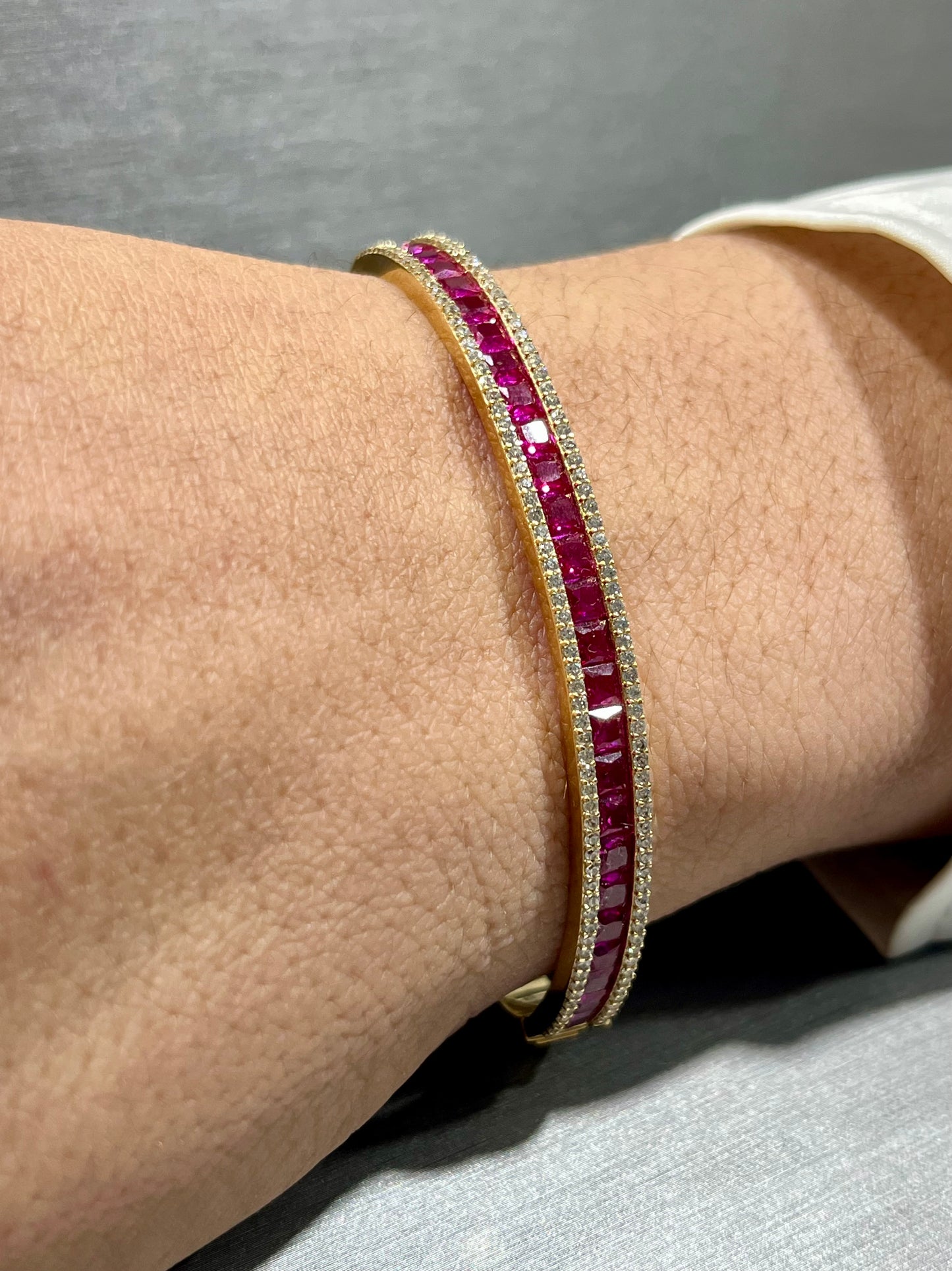 14K Rubi Gem Bracelet