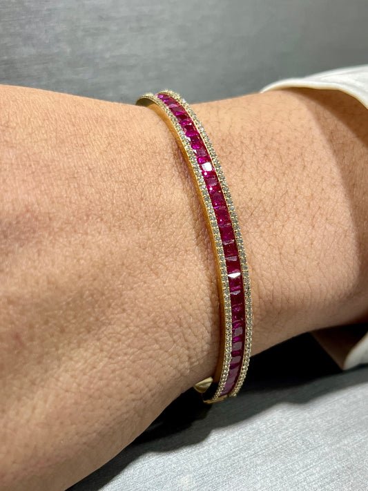 14K Rubi Gem Bracelet