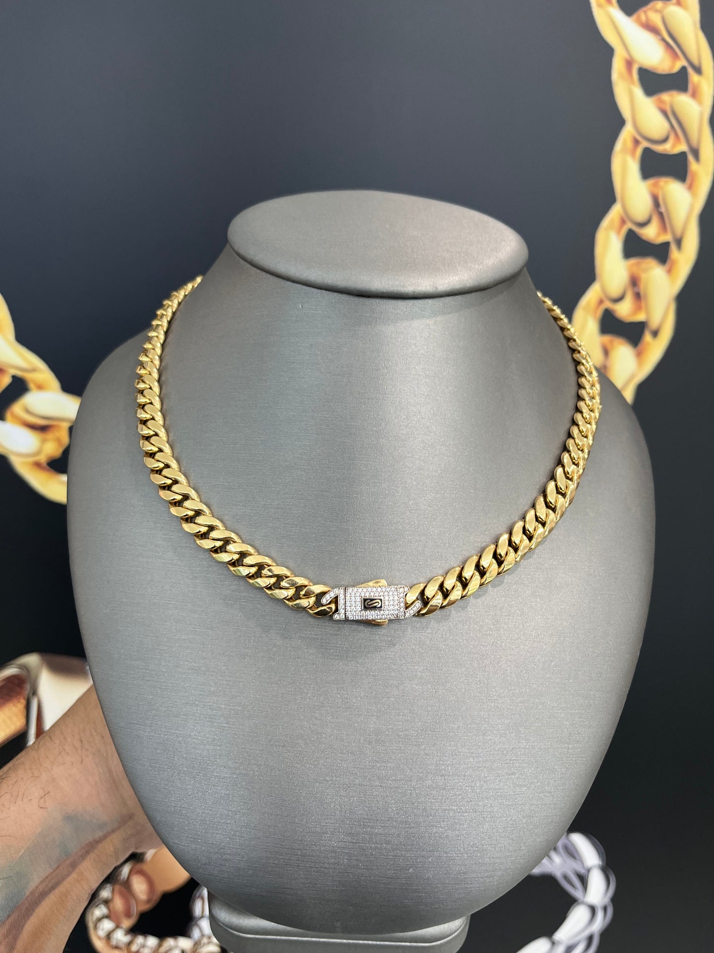 14K Monacci Choker (8mm-16in)