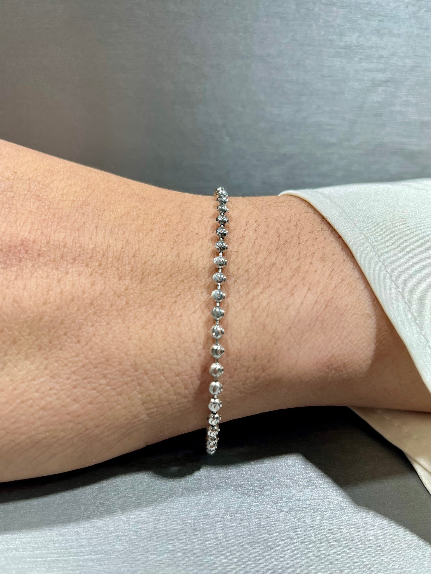 14K Moon Cut Bracelet