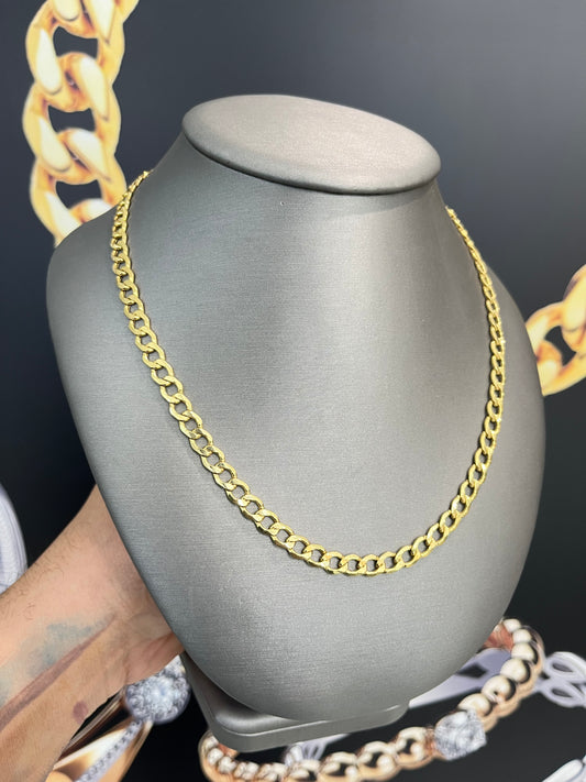 14K Semi-Solid Cuban Chain (6.6mm - 20 in)