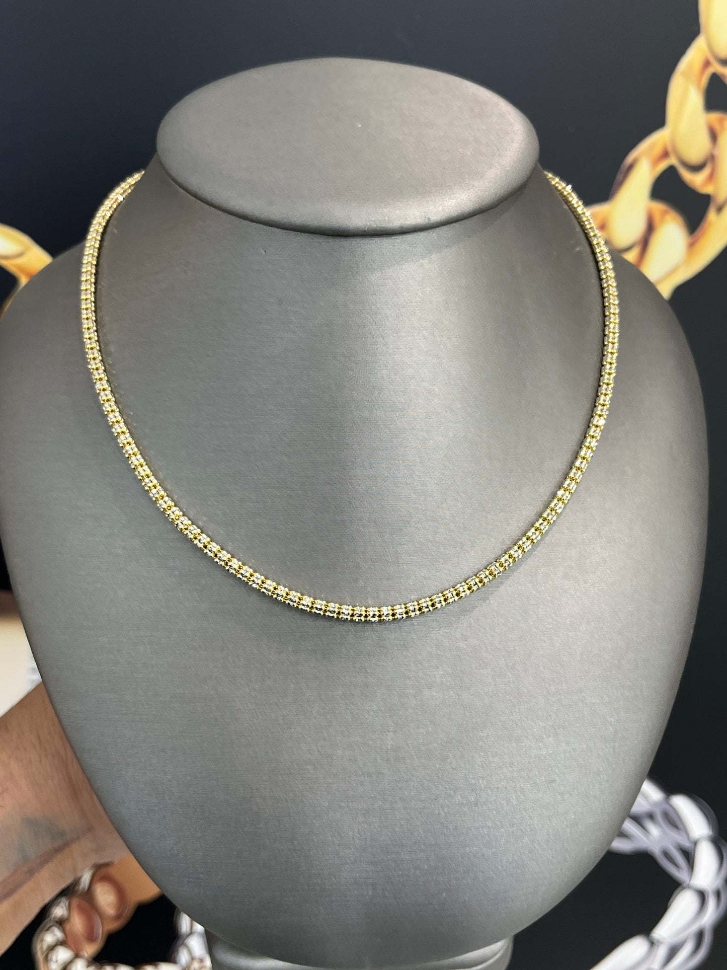 14K Ice Chain (3.2mm-16in)