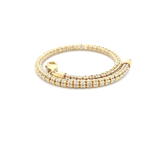 14K Ice Bracelet (3.8mm - 8Inch) Yellow Gold