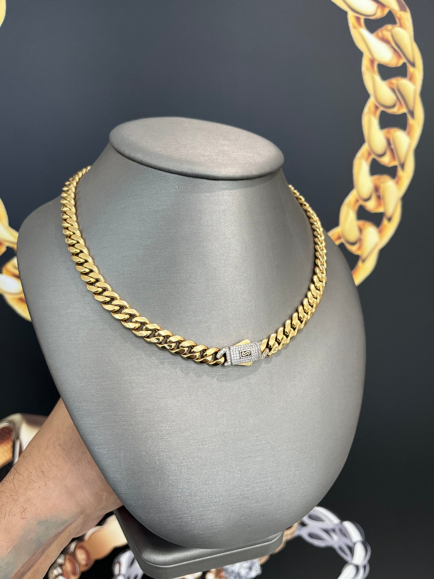 14K Monacci Choker (8mm-16in)