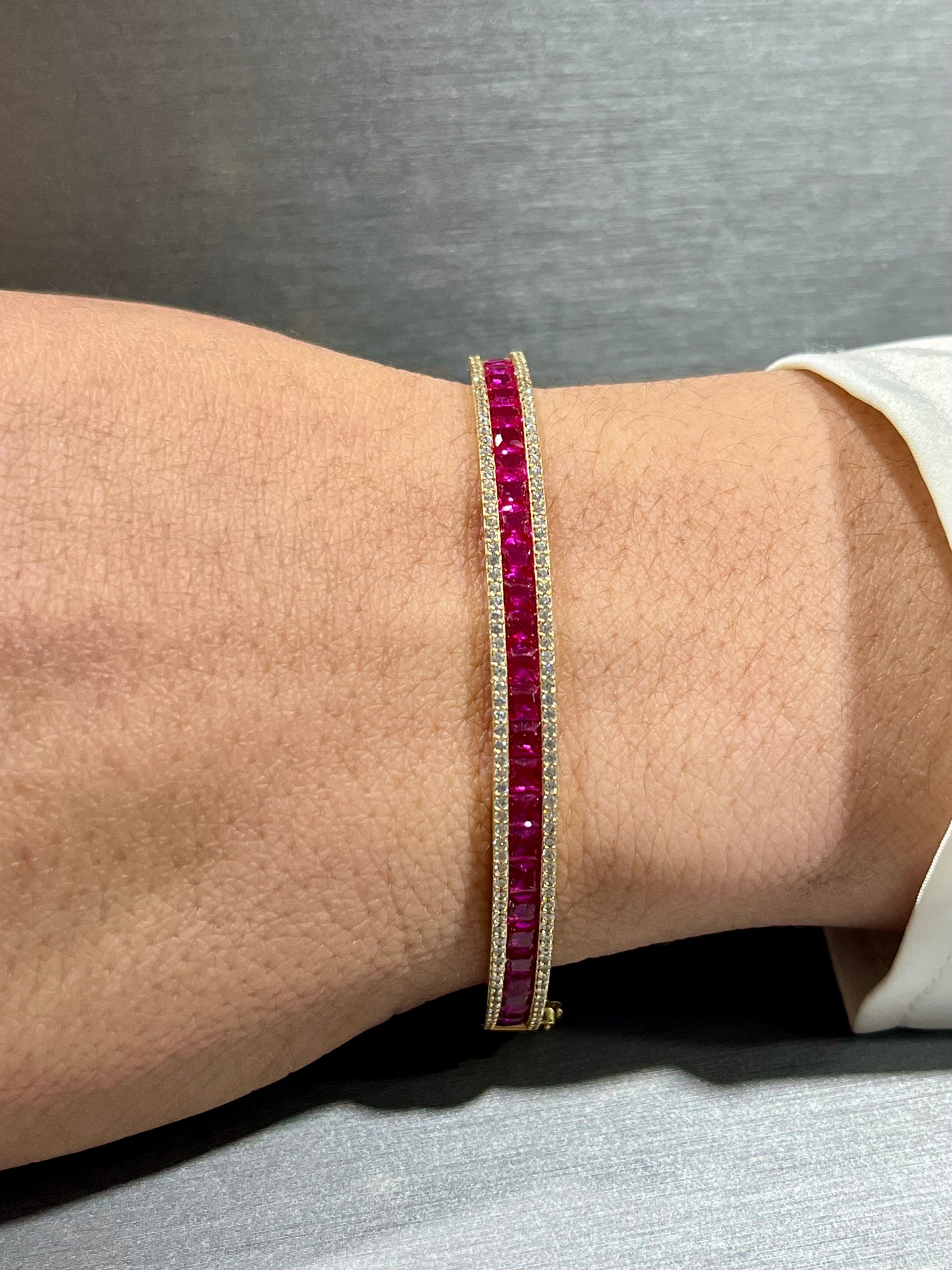 14K Rubi Gem Bracelet